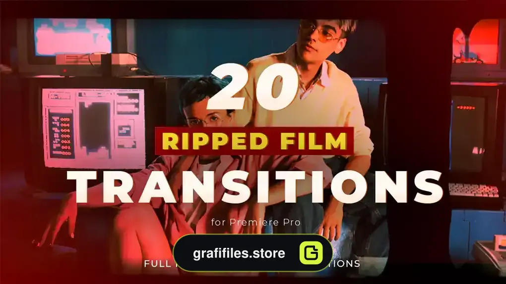 ترانزیشن پریمیر فیلم Ripped Film Transitions