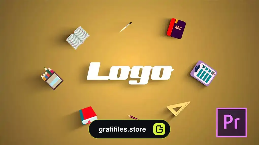 لوگو موشن پریمیر مدرسه School Logo Reveal