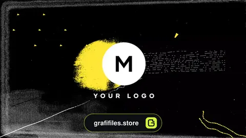 لوگو موشن پریمیر Scribble Grunge Distortion Logo