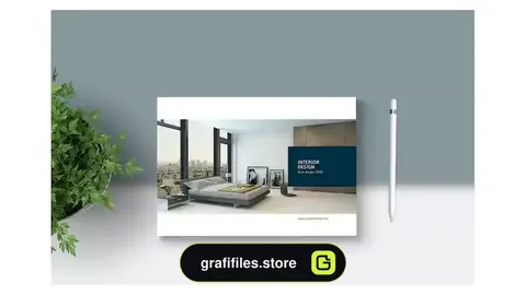 طرح لایه باز بروشور و کاتالوگ ساده Simple Brochure Catalog