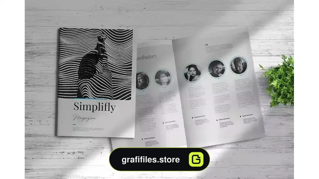 قالب ایندیزاین مجله Simplifly | Indesign Magazine Template