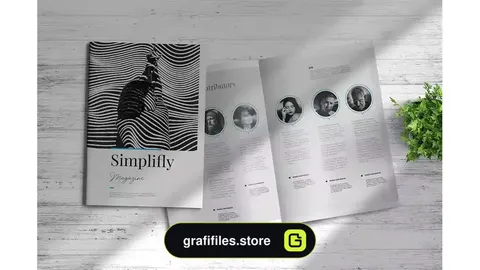 قالب ایندیزاین مجله Simplifly | Indesign Magazine Template