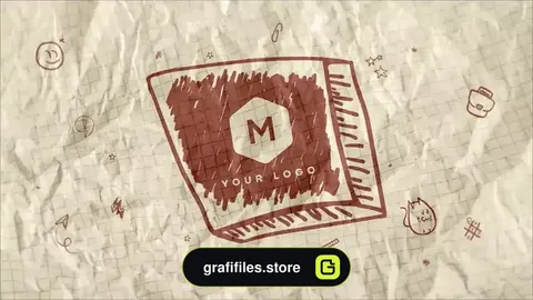 لوگو موشن پریمیر Sketch Logo Reveal