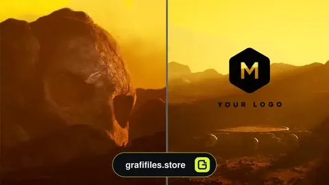 پروژه لوگو موشن پریمیر جمجمه Skull Valley Logo