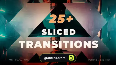 دانلود 27 ترانزیشن پریمیر Sliced Transitions