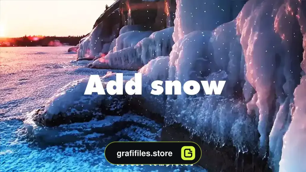 پریست پریمیر بارش برف Snow Particles