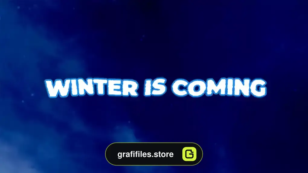 پریست پریمیر متن زمستانی Snow Text