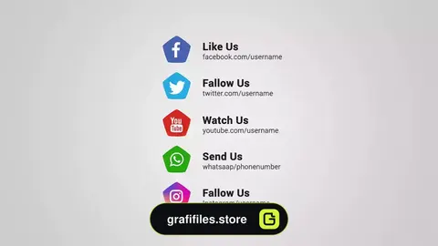 پروژه پریمیر نمایش لوگو شبکه های اجتماعی Social Promotion Logo Openers