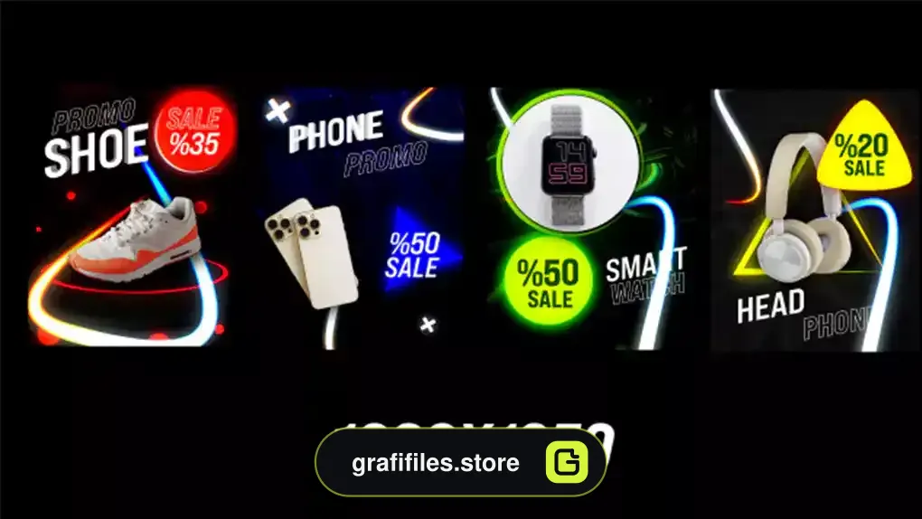 پروژه پریمیر استوری فروش محصولات Social Sale Promo Pack