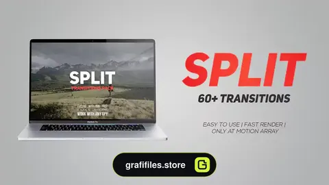 ترانزیشن پریمیر تقسیم صفحه نمایش Split Transitions Pack