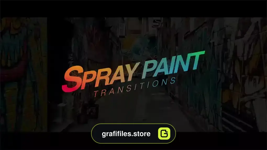 ترانزیشن پریمیر اسپری رنگ Spray Paint Transitions