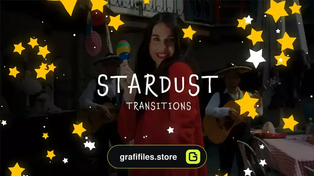 ترانزیشن پریمیر افکت گرد و غبار ستاره Stardust Transitions