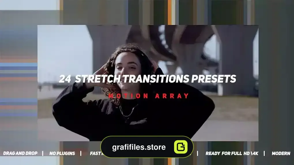 دانلود 24 ترانزیشن پریمیر کششی Stretch Transitions Presets