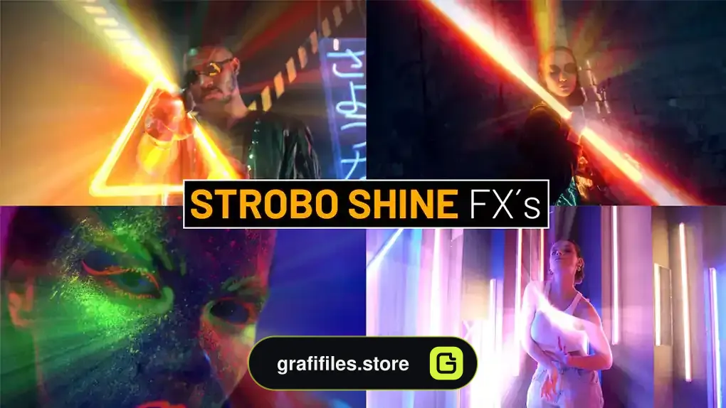 پریست پریمیر افکت پرتو نور Strobo Shine Effects