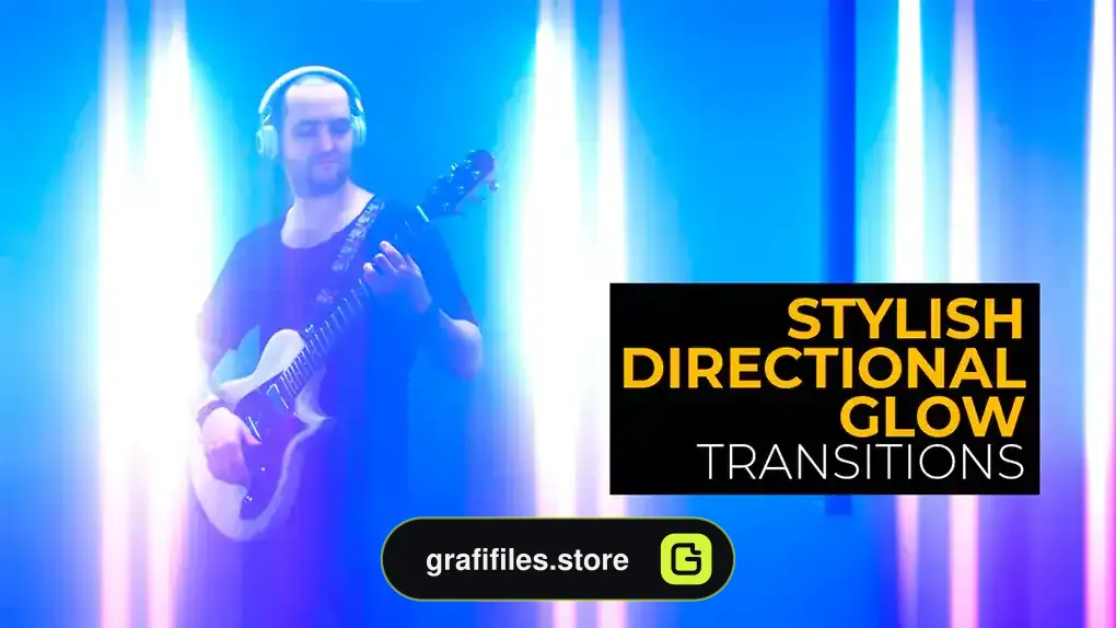 پریست پریمیر با افکت نور درخشان Stylish Directional Glow Effects