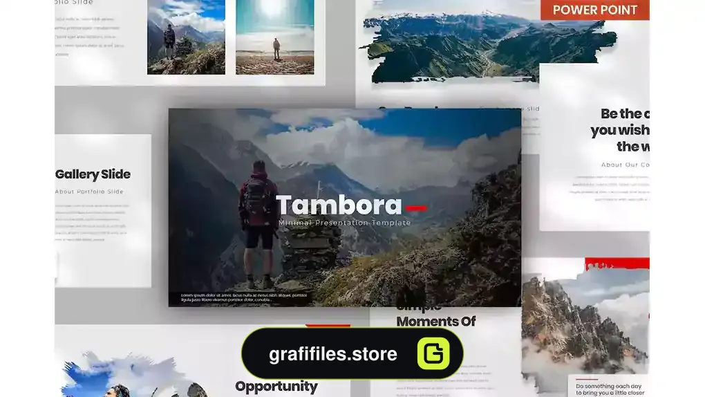 قالب پاورپوینت Tambora PowerPoint