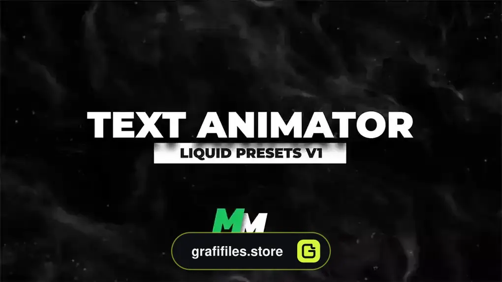 پریست پریمیر متن با افکت مایع Text Animator - Liquid V1