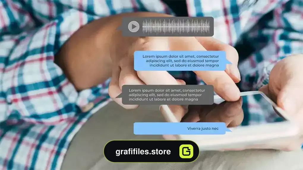 پروژه پریمیر نمایش پیام متنی Text Message Kit