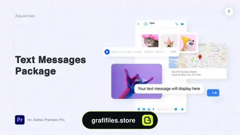 پروژه پریمیر نمایش پیام متنی Text Messages Package