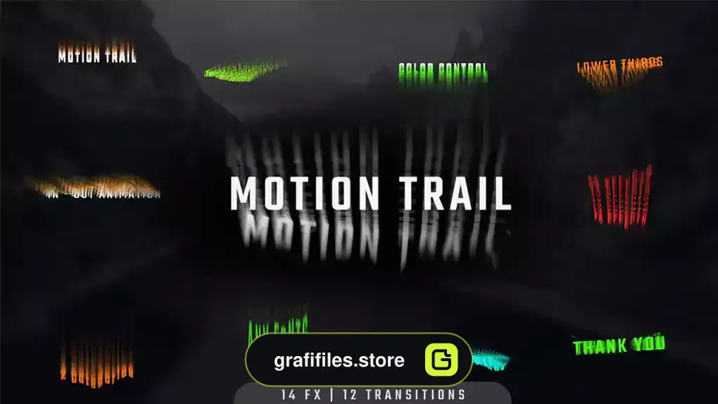 پریست متن پریمیر Text Motion Trail