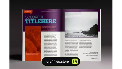 قالب ایندیزاین مجله رنگارنگ The Colorful Magazine Indesign Template