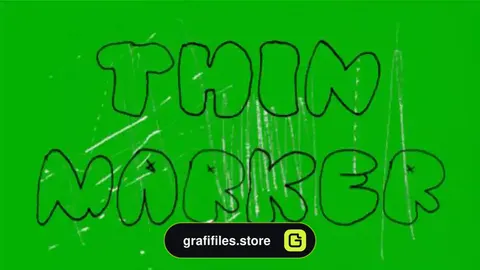 پروژه پریمیر انیماتور متن Thin Marker Text Animator