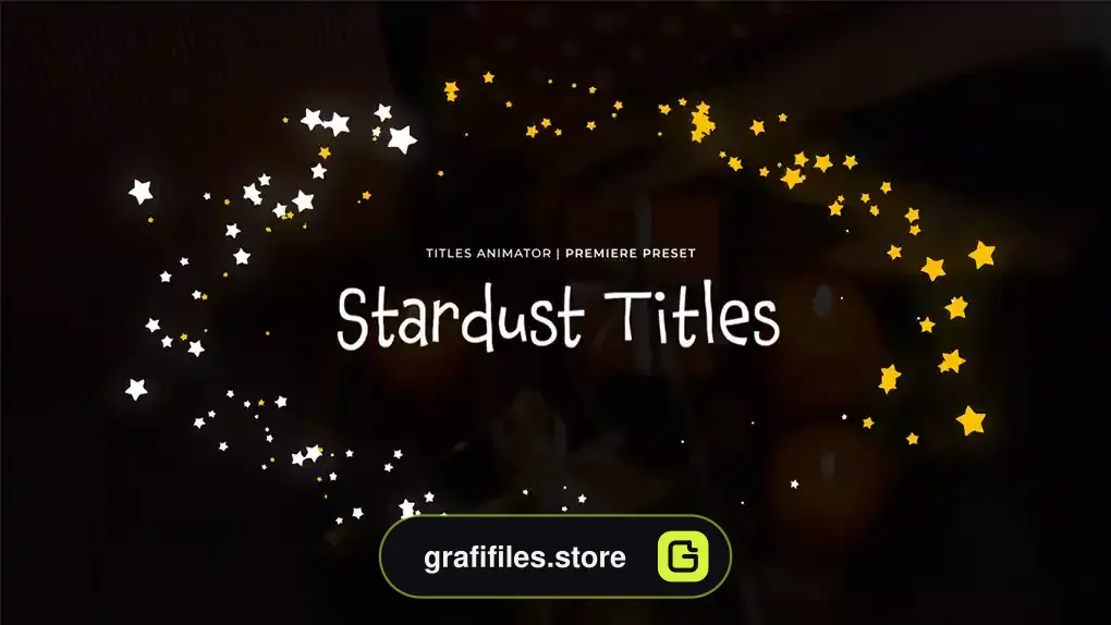 پریست پریمیر متحرک سازی متن جادویی Titles Animator - Stardust