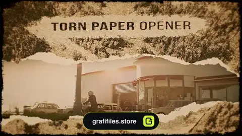 پروژه پریمیر وله با افکت پاره شدن کاغذ Torn Paper Opener