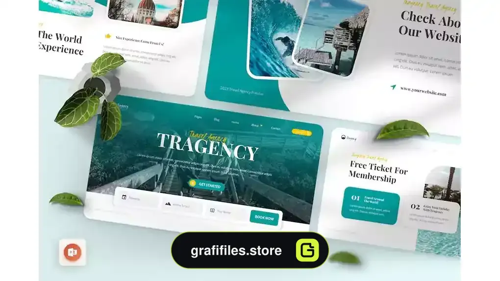 قالب پاورپوینت آژانس مسافرتی
