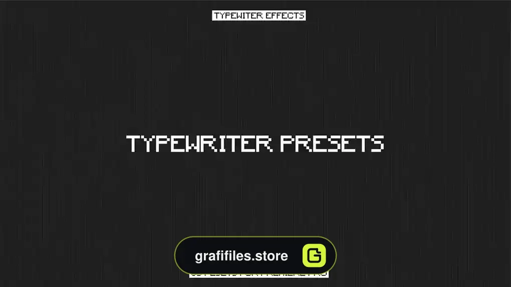 پریست پریمیر افکت متنی ماشین تحریر Typewriter Titles