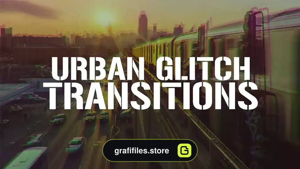 ترانزیشن پریمیر گلیچ شهری Urban Glitch Transitions