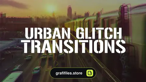 ترانزیشن پریمیر گلیچ شهری Urban Glitch Transitions