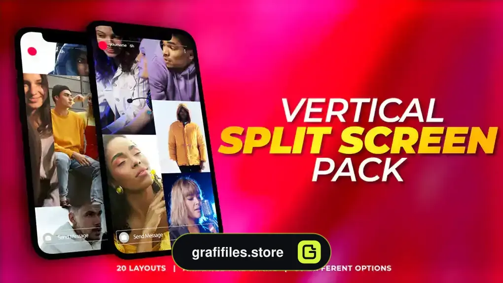 پریست پریمیر تقسیم صفحه نمایش عمودی Vertical Split Screen Pack