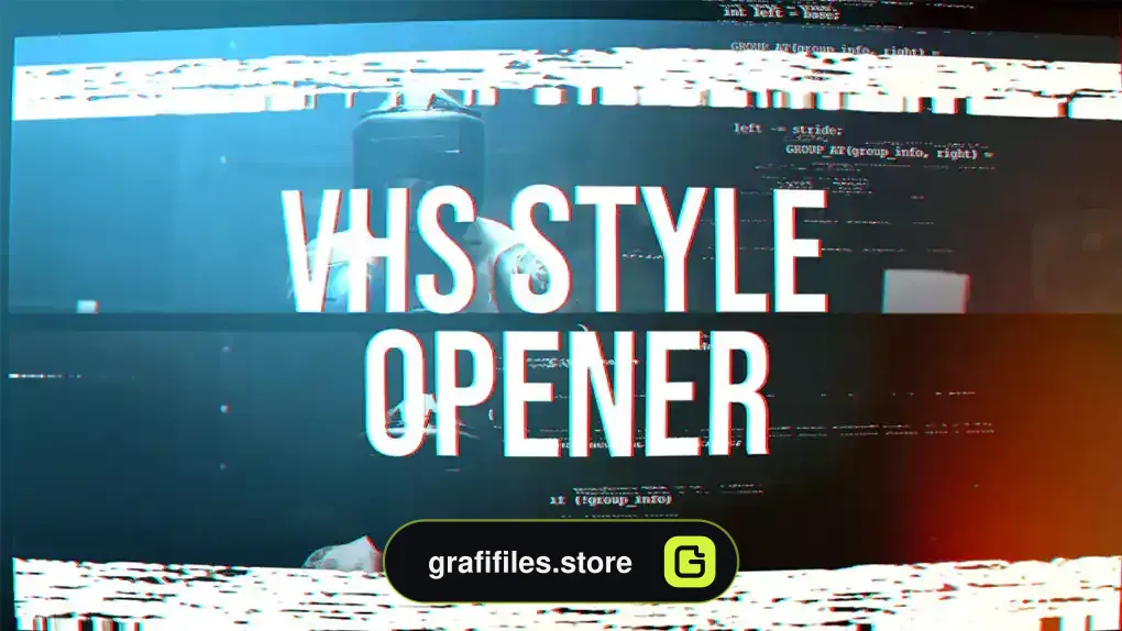پروژه پریمیر وله با افکت نوار ویدیویی VHS Style Opener