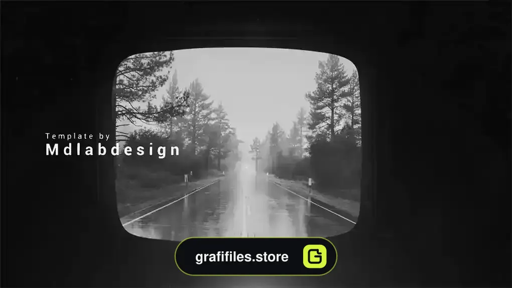 پروژه پریمیر اسلایدشو قدیمی Vintage TV Slideshow