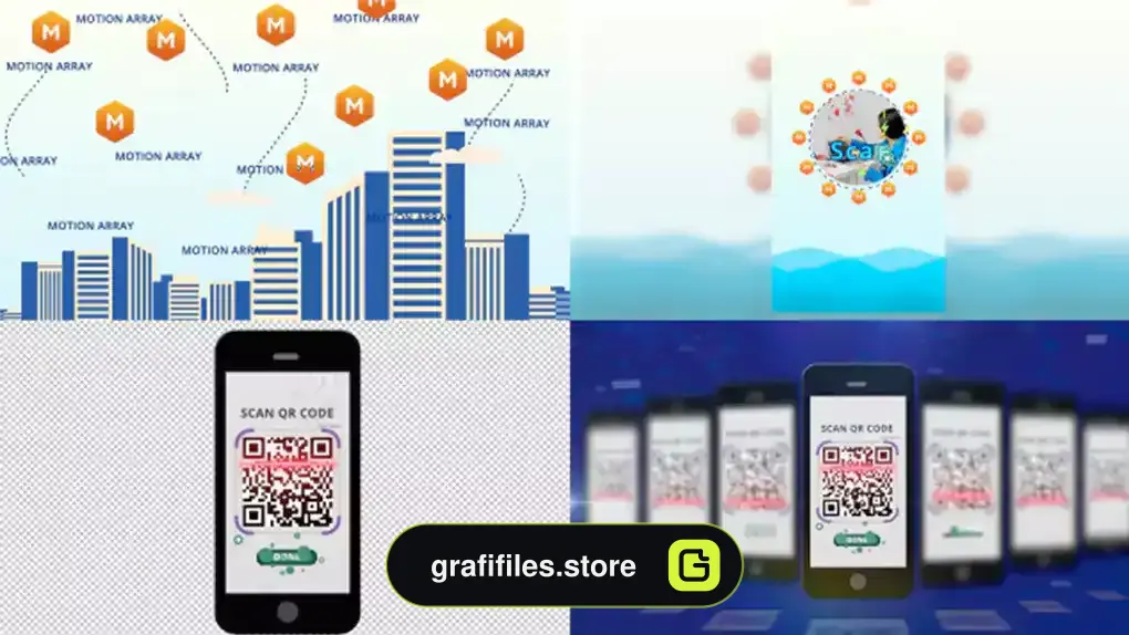 پروژه پریمیر اینترو Visual QR Code Intro