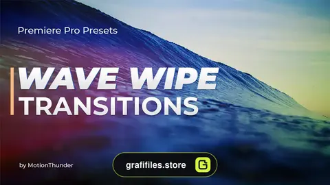 ترانزیشن پریمیر با افکت موج Wave Wipe Transitions