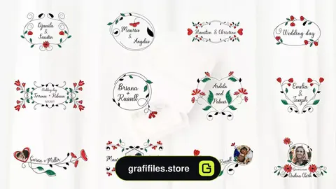 پروژه پریمیر تایتل و زیرنویس عروسی Wedding Titles & Lower Thirds