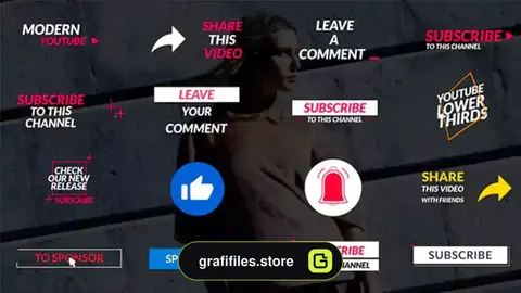 پروژه فاینال کات زیرنویس یوتیوب Youtube Lower Thirds || FCPX