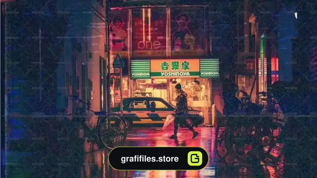 افکت نویز بر روی عکس و تصاویر CRT VHS Noise Photo Effect Overlay