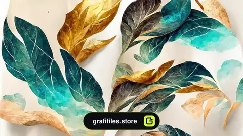 تصویر استوک گل آبرنگی انتزاعی Abstract watercolor flowers