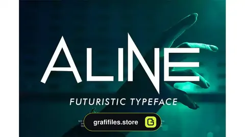 فونت انگلیسی Aline - Future Display Font