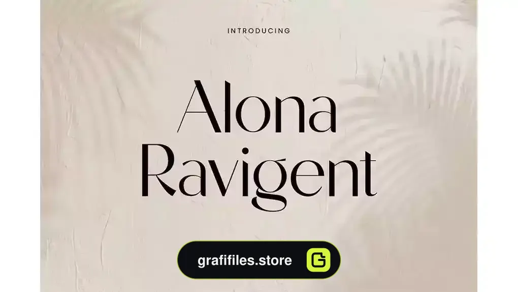 فونت انگلیسی Alona Ravigent Elegant Sans Serif Font