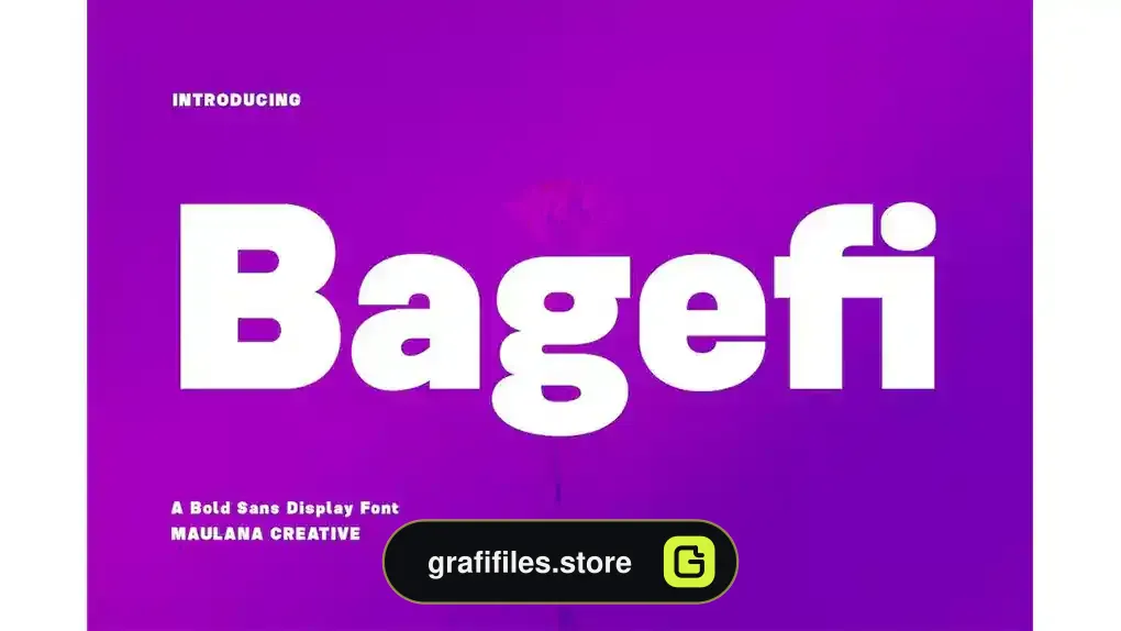 فونت انگلیسی Bagefi Sans Serif Display Font