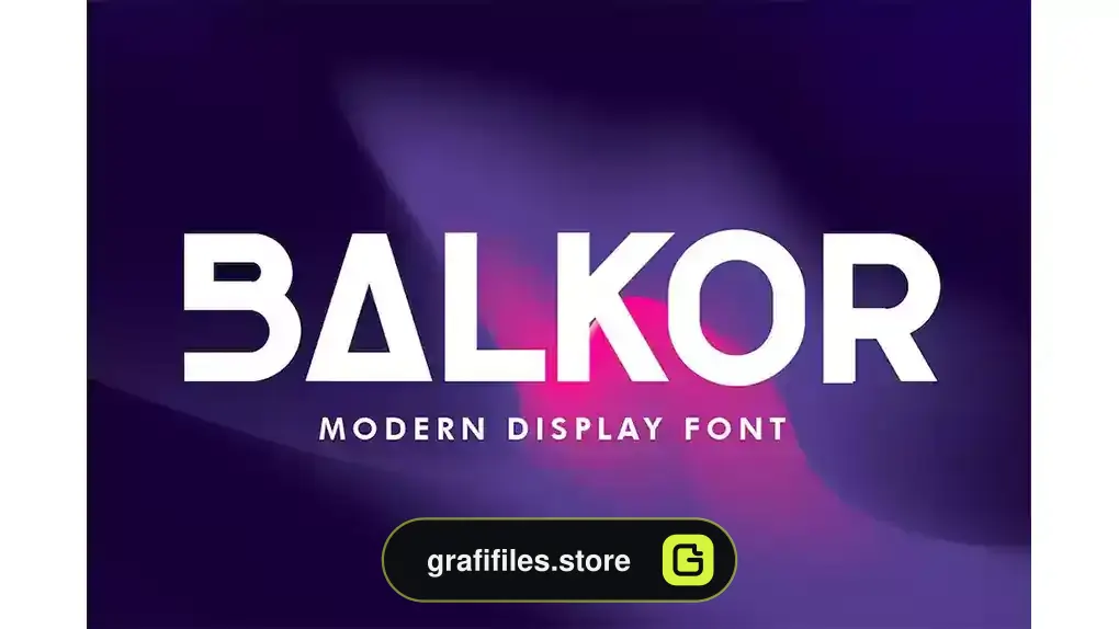 فونت انگلیسی Balkor - Modern Font