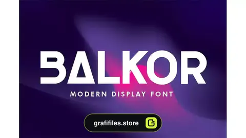 فونت انگلیسی Balkor - Modern Font