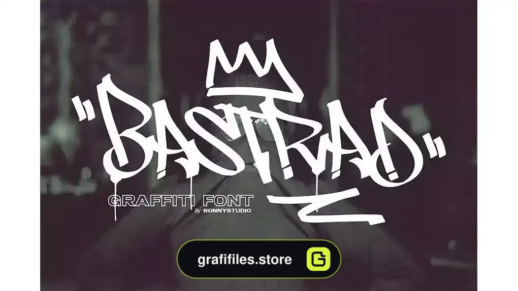 فونت انگلیسی Bastrad Vol.01 - Graffiti Font