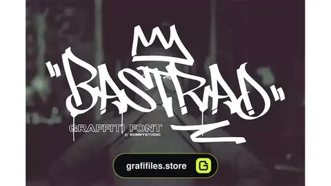 فونت انگلیسی Bastrad Vol.01 - Graffiti Font
