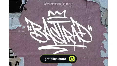 فونت انگلیسی Bastrad Vol.02 - Graffiti Font