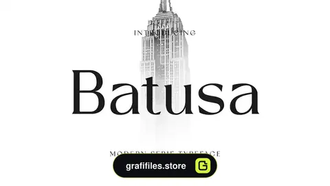 فونت انگلیسی Batusa Modern Serif Fonts